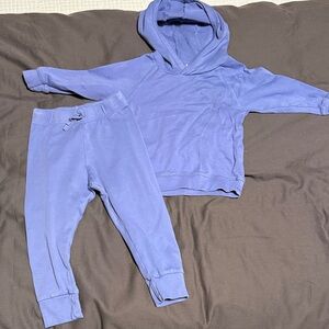 Colored organize 2 piece pullover and pants set